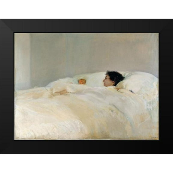 Sorolla, Joaquin 14x11 Black Modern Framed Museum Art Print Titled - Mother