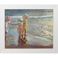 thumbnail image 1 of Sorolla, Joaquin 31x26 White Modern Wood Framed Museum Art Print Titled - The three sisters on the beach, 1 of 4