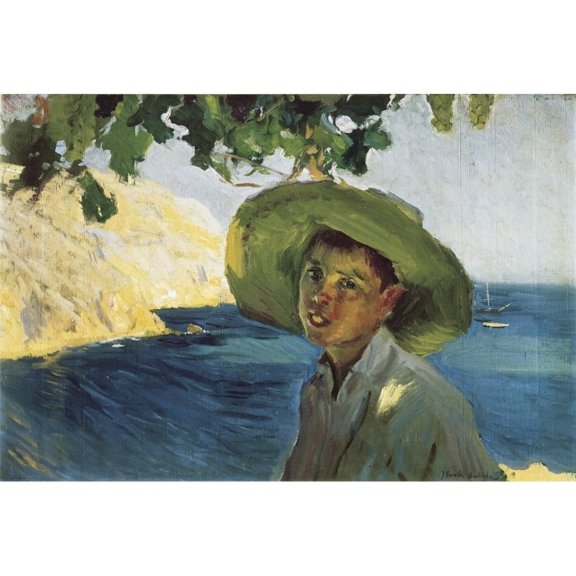 Sorollajoaqu?�_n . Boy With Hat. Oil On Canvas. ???? Aisa/Everett Collection Poster Print