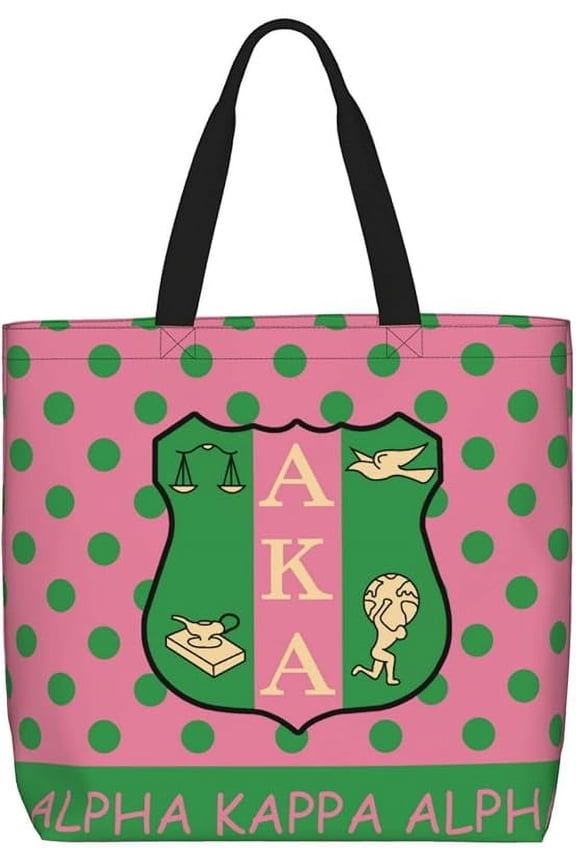 Sorority Gifts Canvas Tote Bag Reusable Shopping Tote for Women Travel Work Beach Bag Grocery Bags