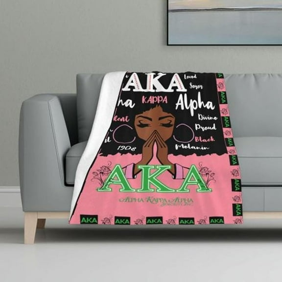 Sorority Gifts Pretty Grils Ultra-Soft Micro Fleece Blanket for Bed Or Sofa Throw Blankets Home Decor Society Gifts 60"X50"