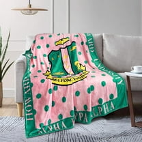 Sorority Gifts for Women Throw Blanket Soft Micro Throw Light Weight Flannel Blanket for Home, Bed, Sofa 50''''X60''''