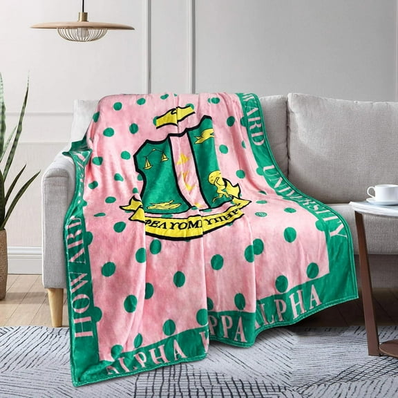 Sorority Gifts for Women Throw Blanket Soft Micro Throw Light Weight Flannel Blanket for Home, Bed, Sofa 50''''X60''''