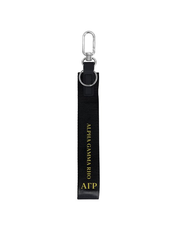 Alpha Gamma Rho Keychain - Hands-Free Lanyard Keychain with Fraternity Letters and Logo, 9" Durable Polyester Strap with Alloy Hardware, Holder for Keys, Wallet, Accessories