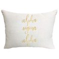 thumbnail image 1 of Sorority Shop Alpha Sigma Alpha Pillow – Gold Script Design, 12" x 16" Lumbar Pillow Sorority, 1 of 7