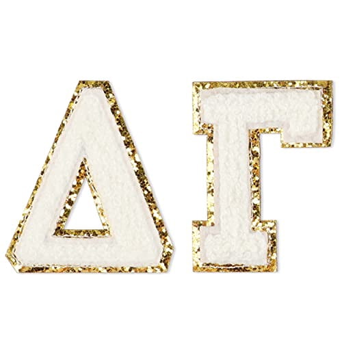 Sorority Shop Delta Gamma Chenille Letter Stickers - Adhesive Back, Set ...
