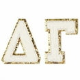 thumbnail image 1 of Sorority Shop Delta Gamma Chenille Letter Stickers - Adhesive Back, Set of 2 Greek Letters, 1 of 5