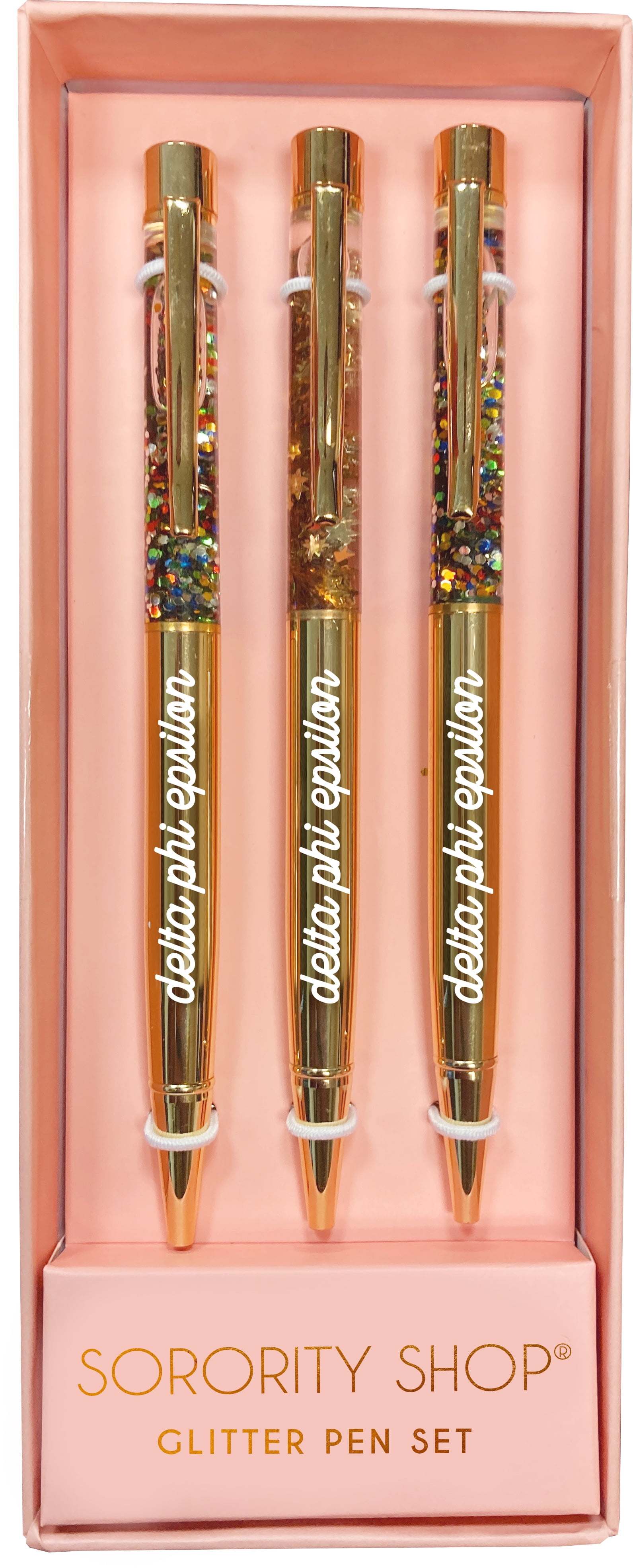 Sorority Shop Delta Phi Epsilon Sorority Glitter Pen Set
