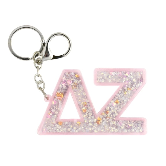 Sorority Shop Delta Zeta Glitter Keychain
