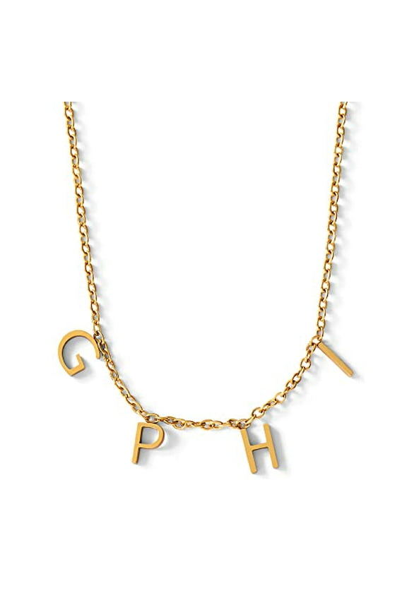 Sorority Shop Gamma Phi Beta Necklace  GPB Name Necklace, 18K Gold Plated Sorority Gifts Necklace, Long-Lasting Gamma Phi Beta Gifts for Women