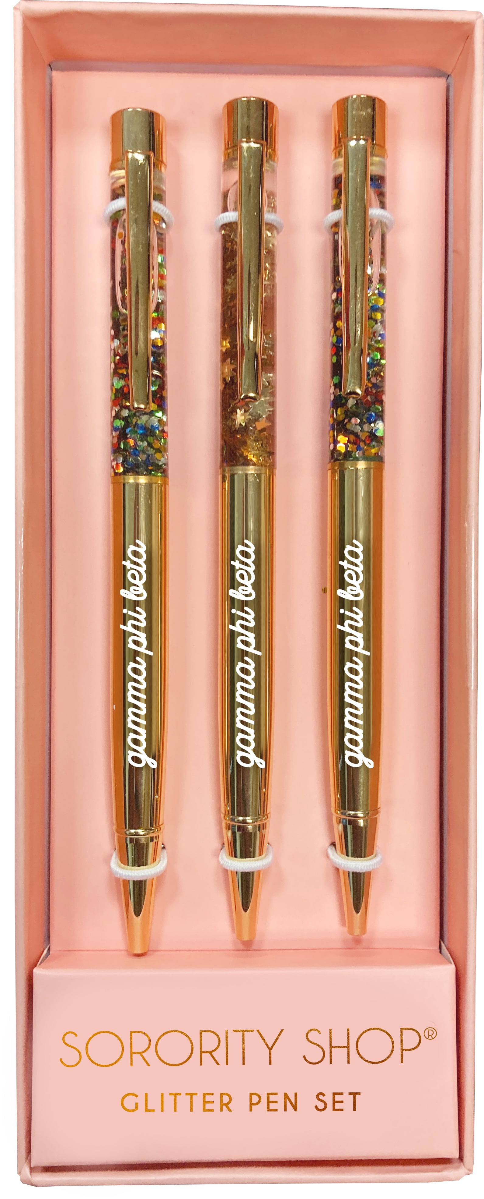 Sorority Shop Gamma Phi Beta Sorority Glitter Pen Set