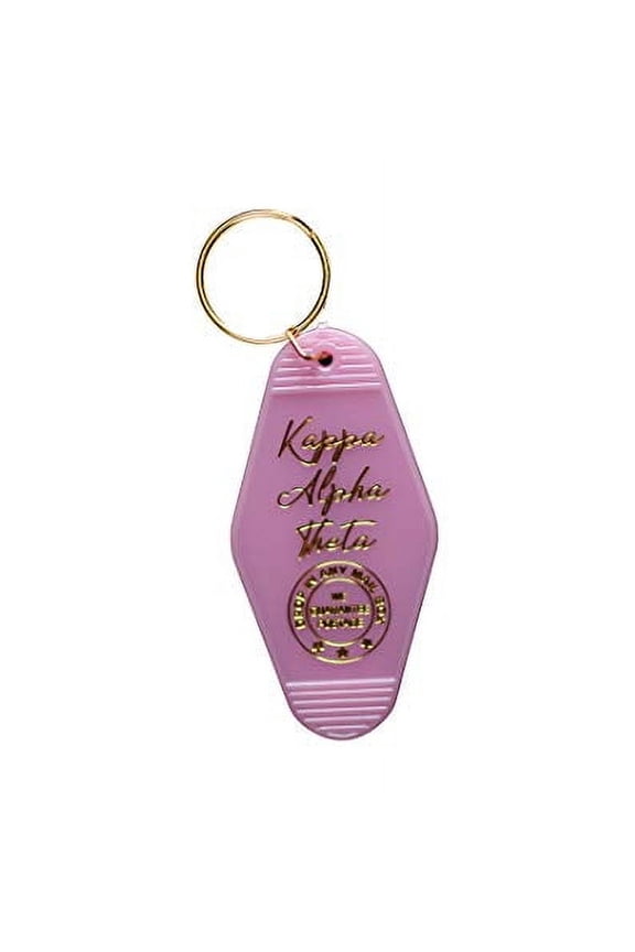 - Kappa Alpha Theta Vintage Motel Keychain
