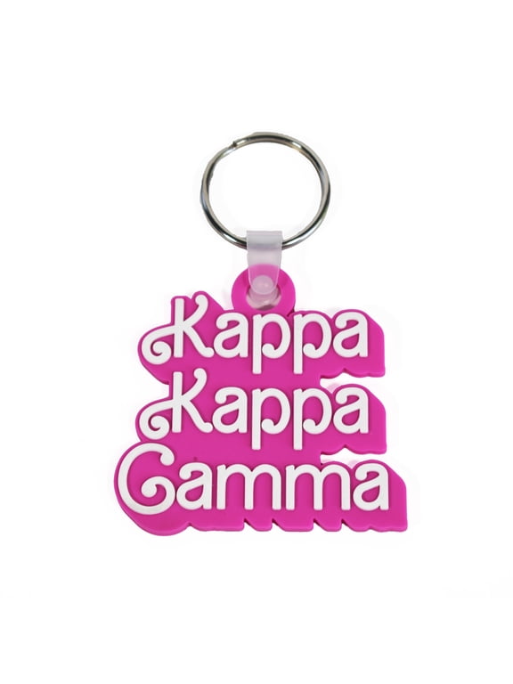 Kappa Kappa Gamma Keychain - Retro Dolly Sorority Name Design