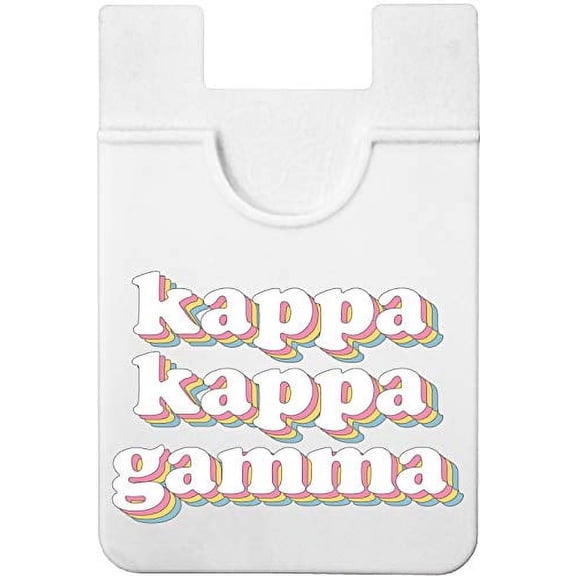 Sorority Shop Kappa Kappa Gamma Koala Pouch - Retro Design Card Holder For Phone Case- Phone Wallet Stick On - Ultra-Thin and Lightweight Phone Case Wallet - Holds Cards and Cash