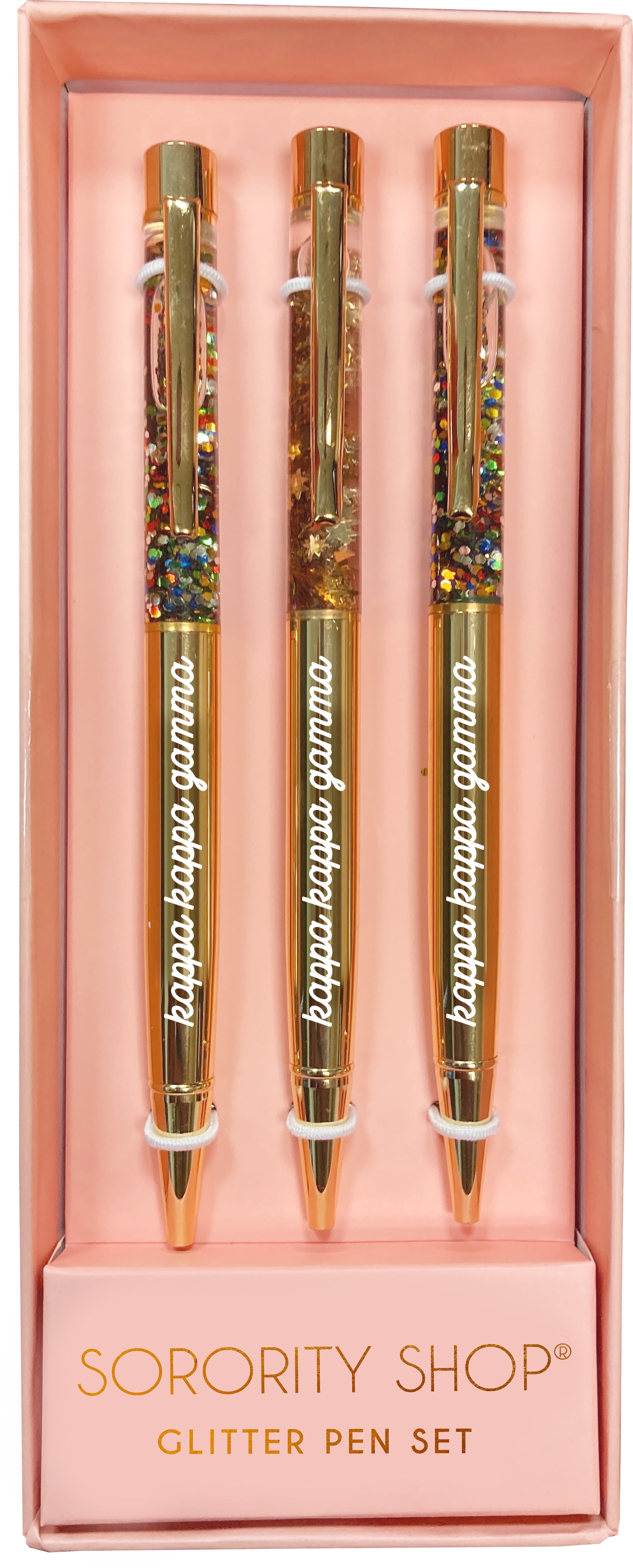 Sorority Shop Kappa Kappa Gamma Sorority Glitter Pen Set
