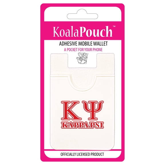 Sorority Shop Kappa Psi - Koala Pouch - Adhesive Cell Phone Wallet with KP Greek Letter Design