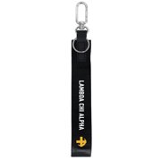Sorority Shop Lambda Chi Alpha Keychain - Hands-Free Lanyard Keychain with Fraternity Letters and Logo, 9" Durable Polyester Strap with Alloy Hardware, Holder for Keys, Wallet, Accessories