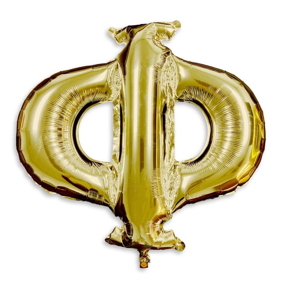 Sorority Shop Phi - Greek Letter Balloon - Large 33" x 30" Gold Foil Balloon For Celebrations, Parties, Sororities and Fraternities