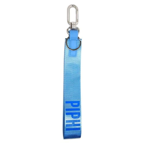 Sorority Shop Pi Beta Phi Keychain - Hands-Free Wristlet Lanyard Keychain with Sorority Nickname, 9" Durable Polyester Strap with Alloy Hardware, Holder for Keys, Wallet, Accessories