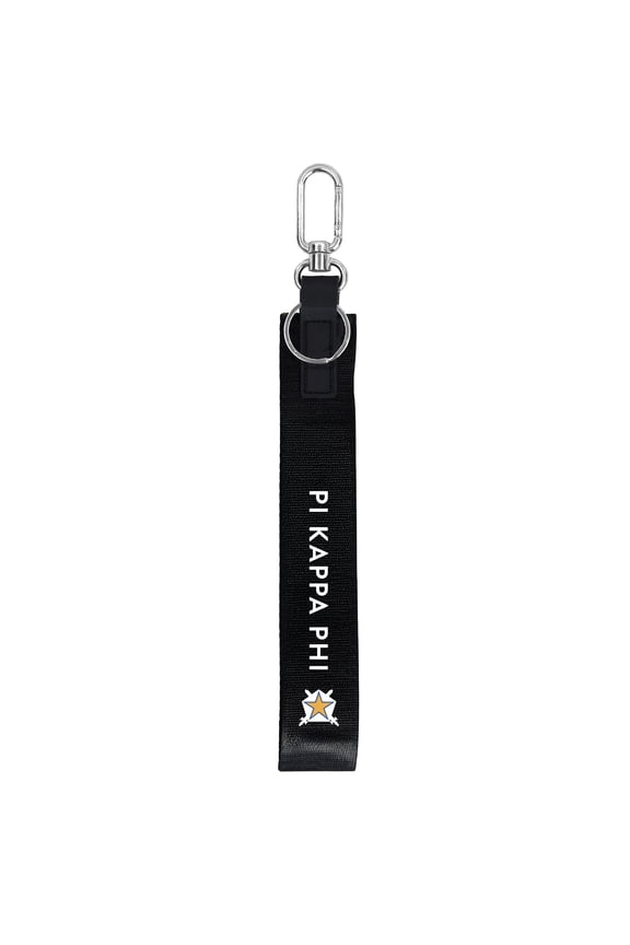 Pi Kappa Phi Keychain - Hands-Free Lanyard Keychain with Fraternity Letters and Logo, 9" Durable Polyester Strap with Alloy Hardware, Holder for Keys, Wallet, Accessories