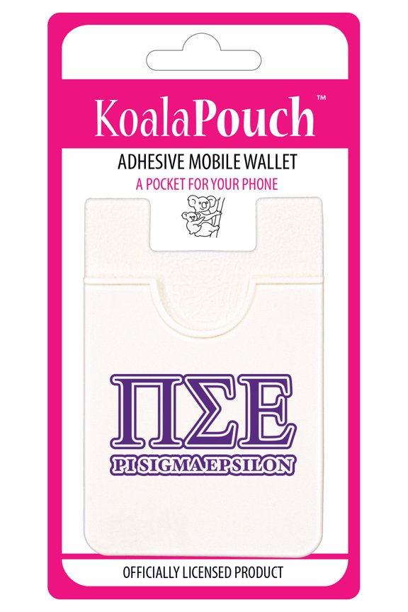 Pi Sigma Epsilon - Koala Pouch - Adhesive Cell Phone Wallet with PSE Greek Letter Design