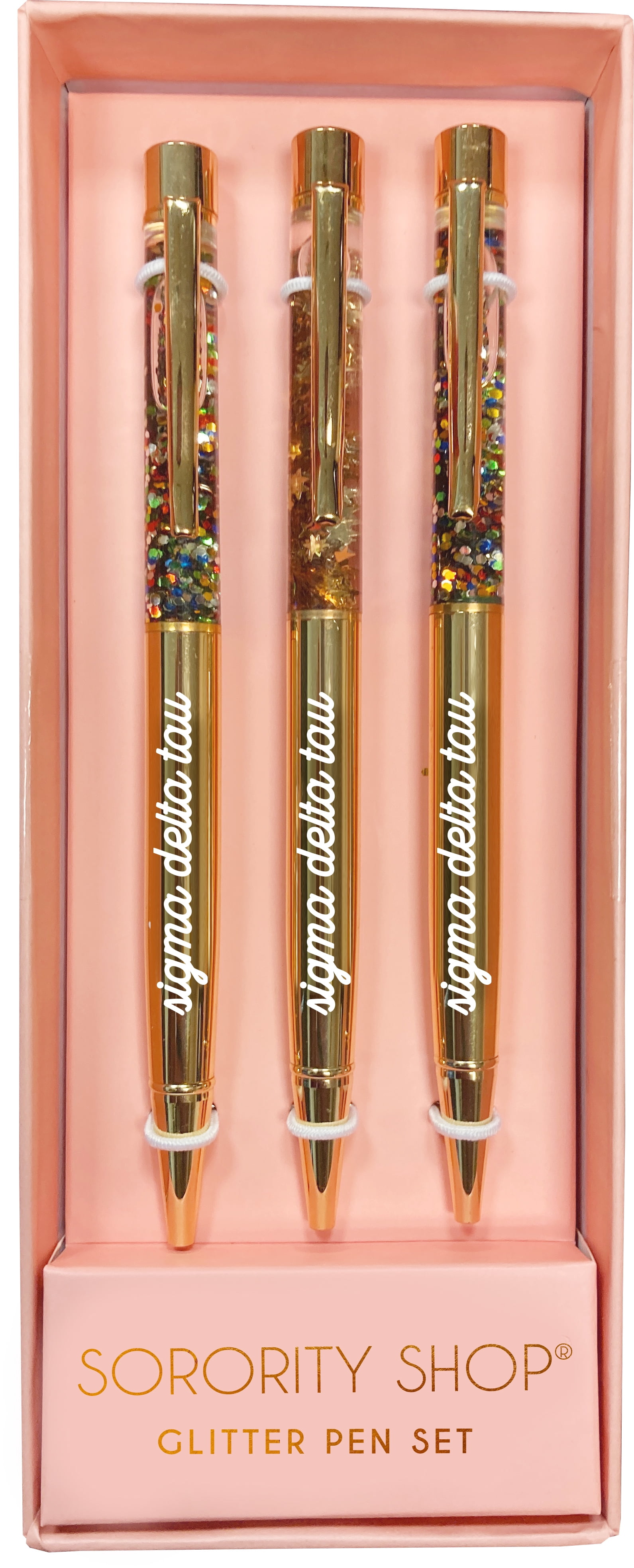 Sorority Shop Sigma Delta Tau Sorority Glitter Pen Set
