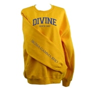 Sorority Shop Sigma Gamma Rho Sweatshirt - Fleece Crewneck Sweatshirt, Divine and Sorority Name Design Size Medium