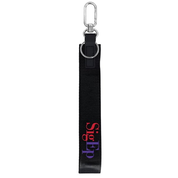 Sorority Shop Sigma Phi Epsilon Keychain - Hands-Free Lanyard Keychain with Fraternity Letters and Logo, 9" Durable Polyester Strap with Alloy Hardware, Holder for Keys, Wallet, Accessories