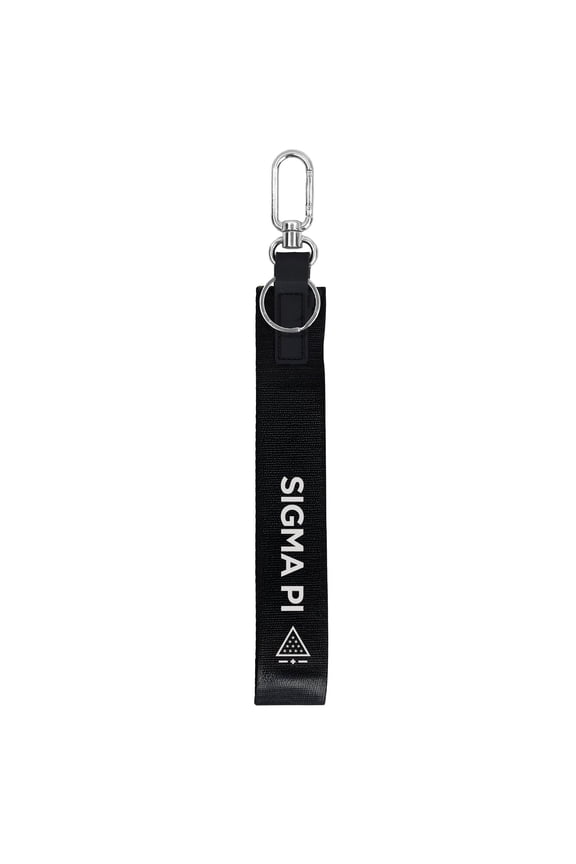Sigma Pi Keychain - Hands-Free Lanyard Keychain with Fraternity Letters and Logo, 9" Durable Polyester Strap with Alloy Hardware, Holder for Keys, Wallet, Accessories