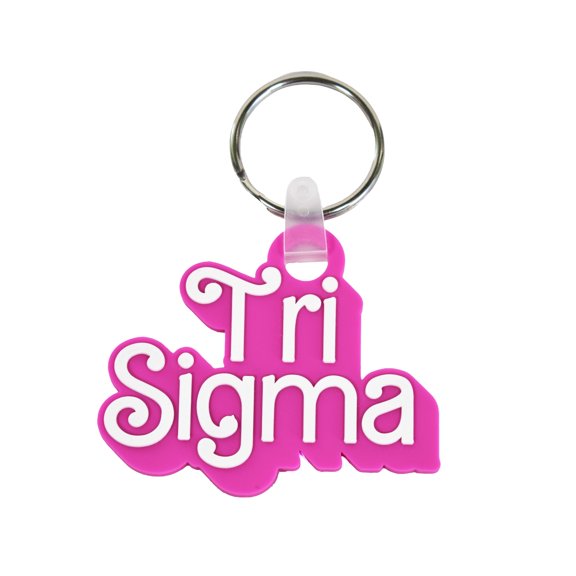 Sorority Shop Tri Sigma Keychain - Retro Dolly Sorority Nickname Design