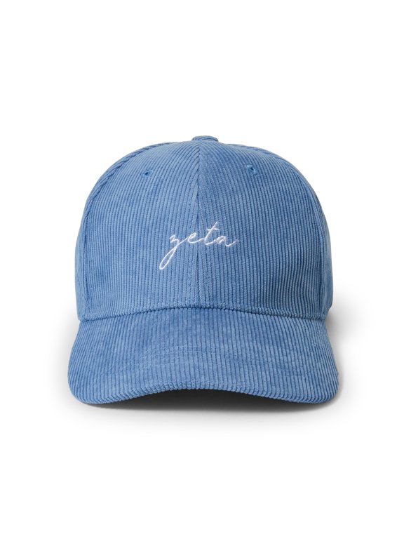 Zeta Tau Alpha Baseball Hat - Women's Corduroy Cap with Embroidered Sorority Name