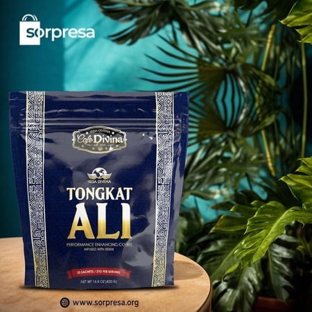 Sorpresa Tongkat Ali Coffee, Naturally Caffeinated, Medium Roast, 1 Bag