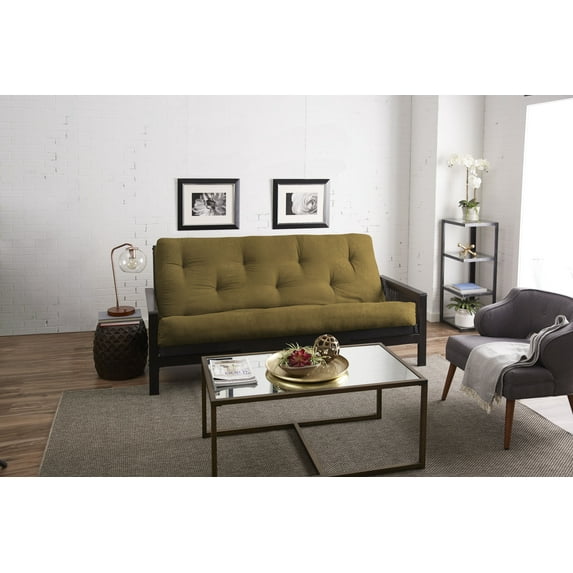 Sorra Home - 10 inch Gel Pocket Coil Futon Mattress, Queen Size - Suede Sage