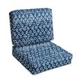 thumbnail image 1 of Sorra Home 22.5" x 22.5" Indigo Graphic Square Cushion Set Outdoor Seating Cushions (2 Pieces), 1 of 1