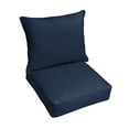 thumbnail image 1 of Sorra Home 23" x 25" Navy Blue Solid Rectangle Cushion Set Outdoor Seating Cushions (2 Pieces), 1 of 1