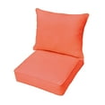 thumbnail image 1 of Sorra Home Coral Outdoor Cushion Set with UV Protection, 23 x 27 Inches, 2-Piece, 1 of 1