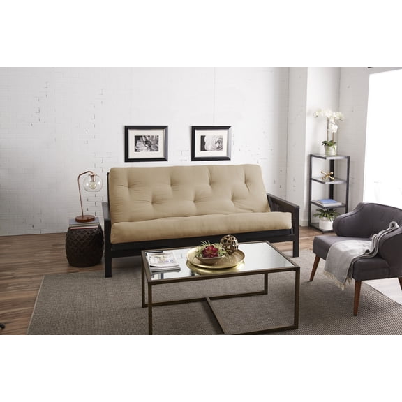 Sorra Home - 5 inch Reversible Tufted Futon Mattress, Full Size