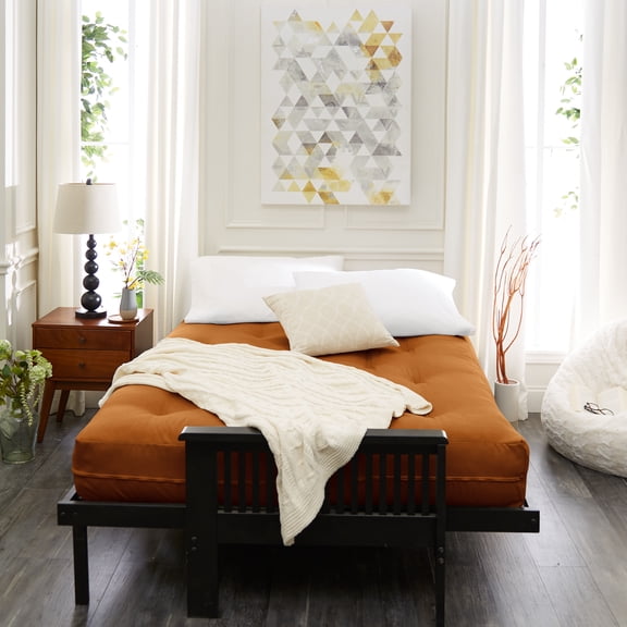 Sorra Home - 5 inch Reversible Tufted Futon Mattress, Full Size