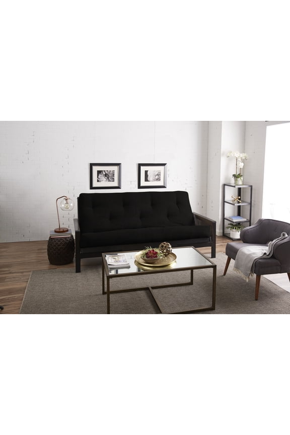 - 6 inch Reversible Tufted Futon Mattress, Queen Size