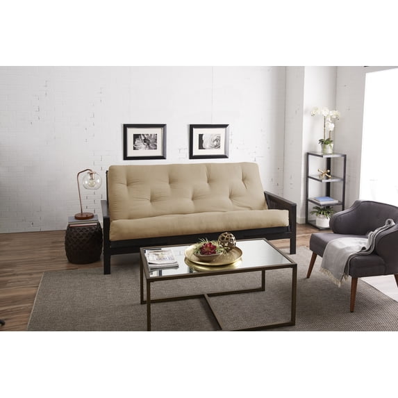 Sorra Home - 8 inch Reversible Tufted Futon Mattress, Full Size