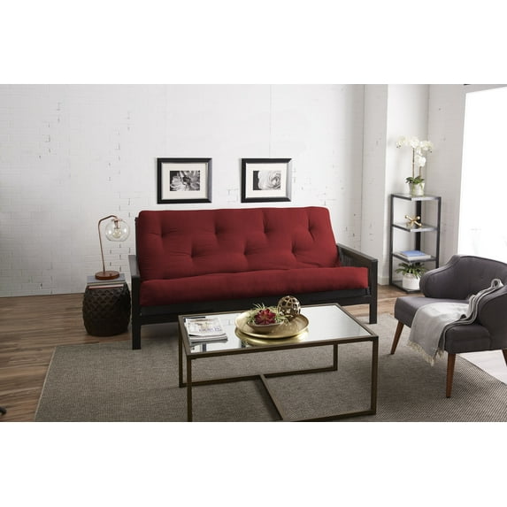 Sorra Home - 8 inch Reversible Tufted Futon Mattress, Full Size