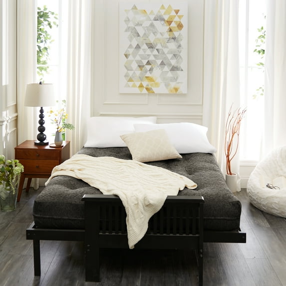 Sorra Home - 8 inch Reversible Tufted Futon Mattress, Queen Size