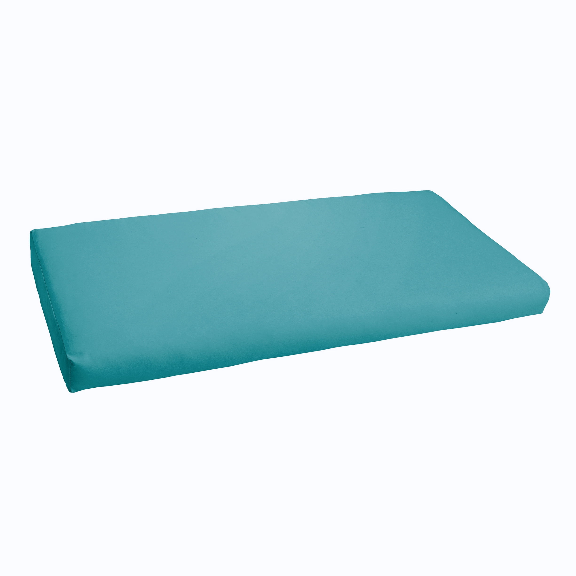 Sorra Home Aqua Blue Indoor/Outdoor Bench Cushion, Bristol