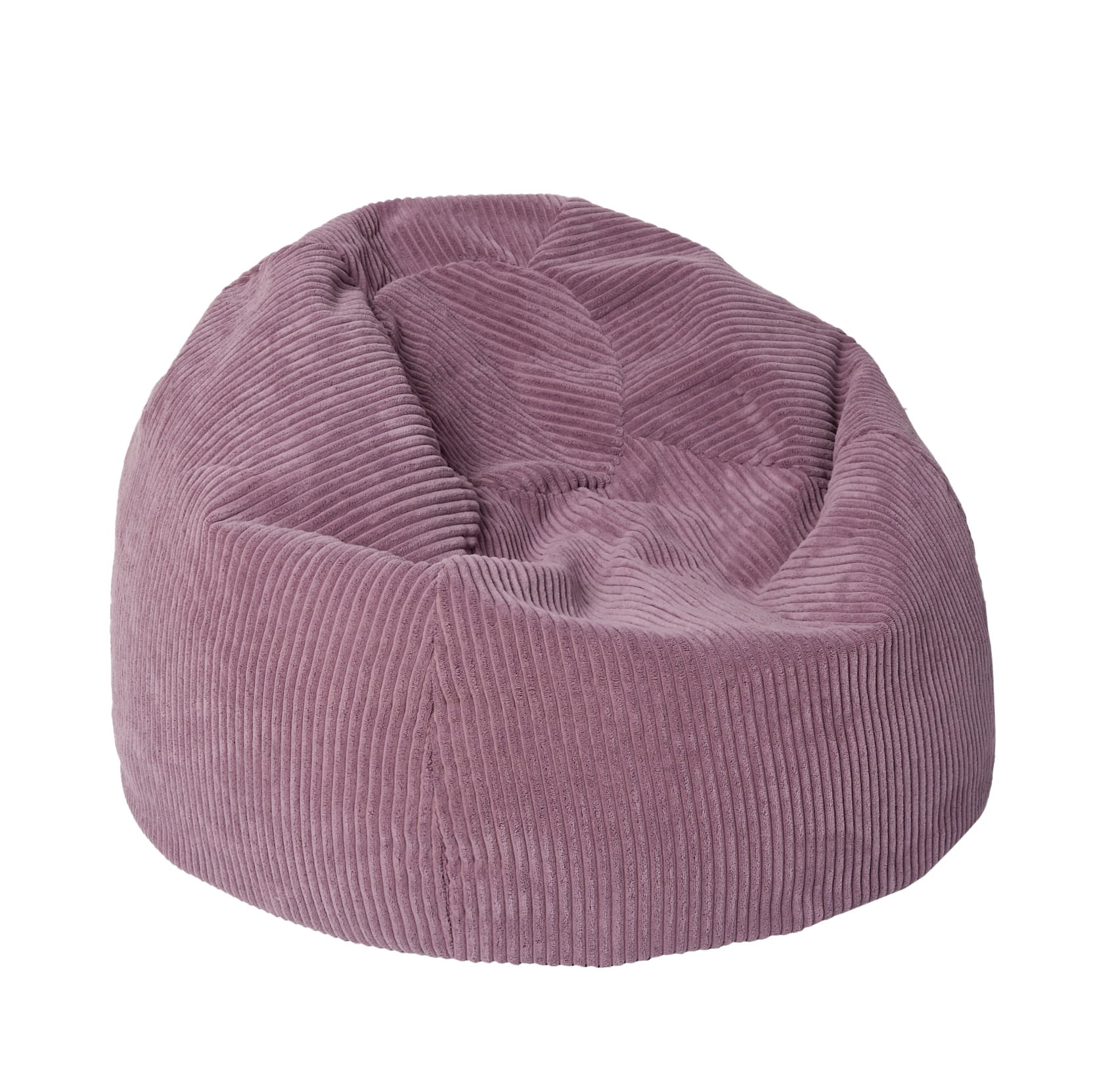 Sorra Home Barrett Purple Bean Bag 30 in W x 30 in W x 20 in H