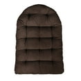 thumbnail image 1 of Sorra Home Becklee Chocolate Egg Chair Cushion 44 in L x 27 in W x 4 in D, 1 of 1