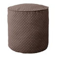 thumbnail image 1 of Sorra Home Becklee Chocolate Round Bean Pouf 20 in W x 20 in D x 18 in H, 1 of 1