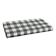 thumbnail image 1 of Sorra Home Black Buffalo Plaid Indoor/Outdoor Bench Cushion, Bristol, 1 of 6
