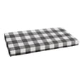 thumbnail image 1 of Sorra Home Black Buffalo Plaid Indoor/Outdoor Bench Cushion, Bristol, 1 of 5