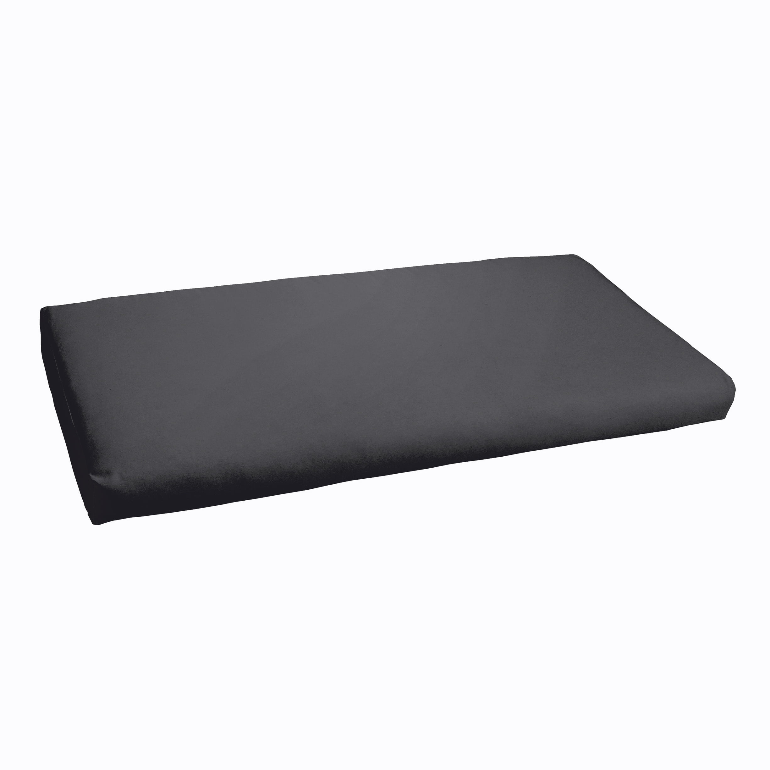 Sorra Home Black Indoor/Outdoor Bench Cushion, Bristol