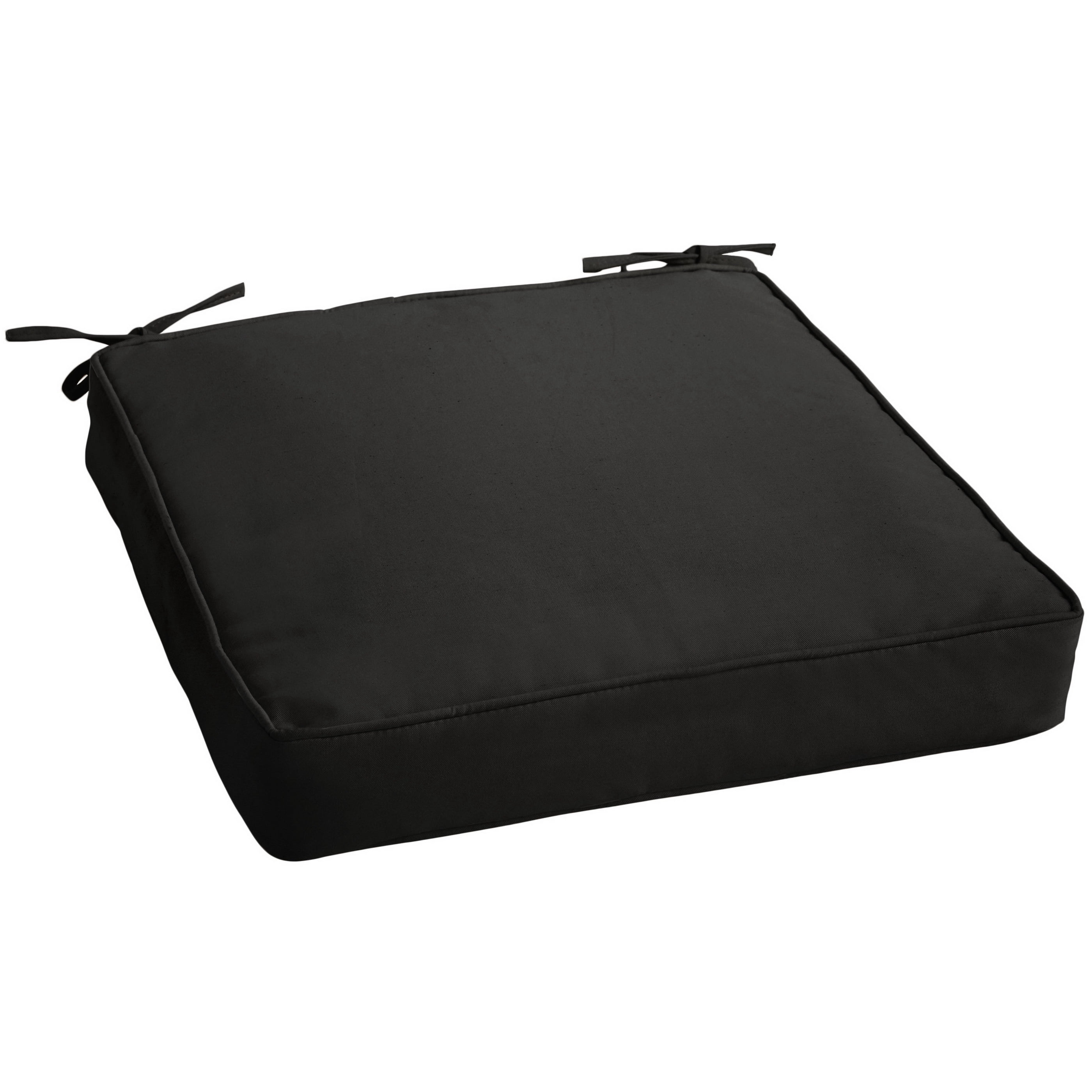 Sorra Home Black Indoor/Outdoor Cushion, Corded